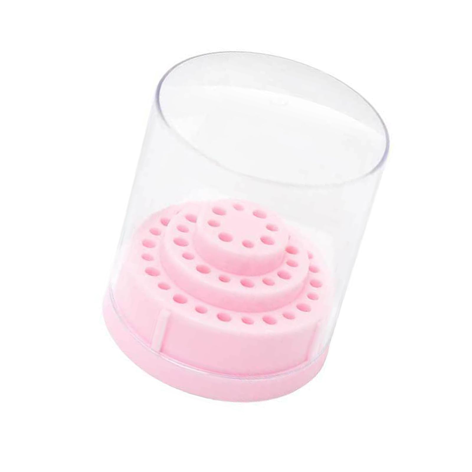 Professional 48-Hole Drill Storage Case, ABS Stand for Home & Salon Accessibility ABS Nails Art Display Stand Nails Bit BoxNails Bit Box