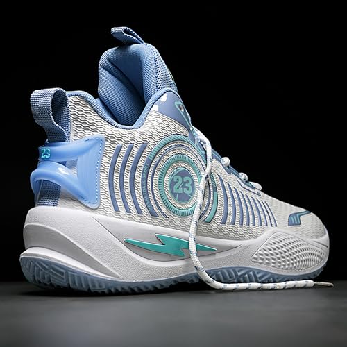 Image of Men's High-Top Basketball Shoes Anti-Slip and Wear-Resistant Soles Running Shoes Graffiti Design Fashionable Sports Shoes