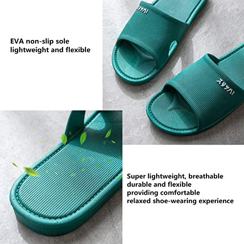Shower Slipper, Women/Men's Slippers,Bathroom Non-Slip Slippers, Pool Slides Open Toe, Shower Shoes, Toilet Slippers, Indoor Home House Sandal (6-7Women, Pink)3