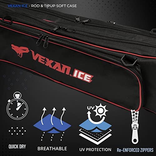 Vexan Ice Fishing Rod & Tackle Bag 36" (Red) #TOP3