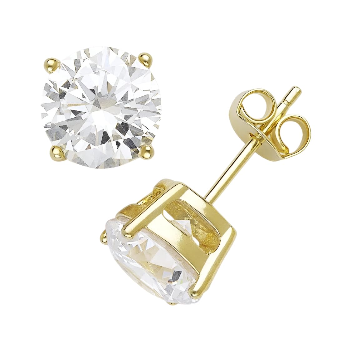 Anty-Tarnish Earrings for Men and Boys Fashion Golden Toned Diamond Studs Stainless Steel Skin Friendly EarStud-image-21