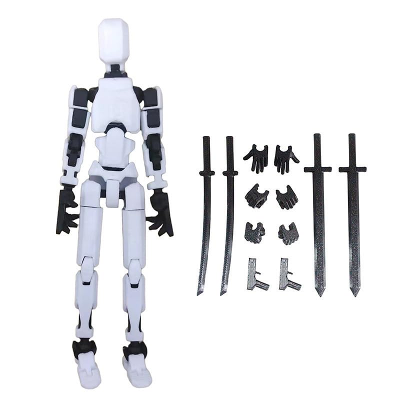 Tefexer 1 Set 3D Printed With Full Articulation For Stop Motion Figure Dummy Lucky 13 Robot Movable Figures Adult Toys Robot Action Figure