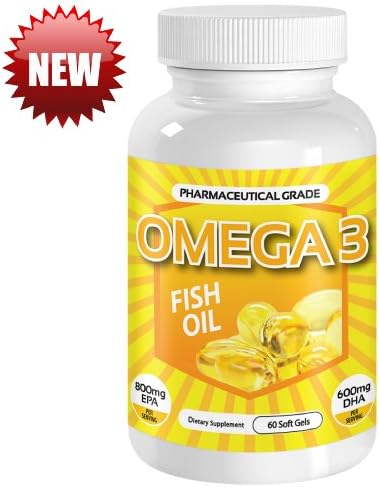 Omega 3 Fish Oil By Vita Vibrance ★★ RATED 5 OUT OF 5 STARS ★★ Highest Rated Omega Fish Oil By Amazon Verified Purchasers - Triple Strength (1,500mg Omega 3 Fatty Acids: 600mg DHA + 800 mg EPA) - Burpless Capsules And Pharmaceutical Grade Essential Fatty Acids - Best - Molecularly Distilled Fish Oil Supplements - Strongest - Premium - Mercury Free - Norway - Nordic - Cold Water Fish - Deep Sea - Chile - Reduce Joint Pain and Inflammation, Improve Skin, Mood, and Eye Function - Improve Health - Made in USA - On Sale