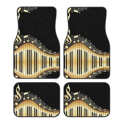 Tapis de voiture à motif imprimé musical pour voyager en musique