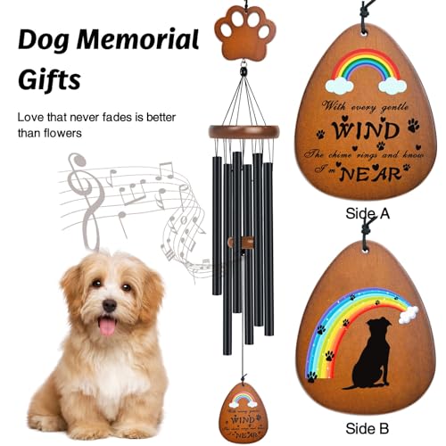 Dog Memorial Gifts for Loss of Dog Loss of Dog Sympathy Gift 32 Dog Memorial Wind Chimes Pet Memorial Gifts for Dogs Dog Remembrance Gift rainbow Bridge  Cucciolini Doodles Dog memorial gifts for loss of dog loss of dog sympathy gift 32 dog memorial wind chimes pet memorial gifts for dogs dog remembrance gift rainbow bridge   cucciolini doodles