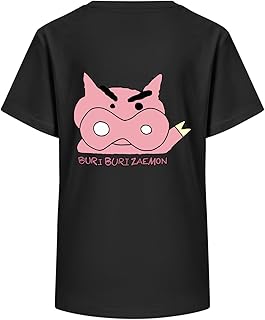 [WZLODZQ] 子供 Tシャツ ぶりぶりざえもん キッズ 女の子 男の子 綿 夏服 上着 トップス ガールズ ボーイズ 半袖 ショートスリーブTシャツ