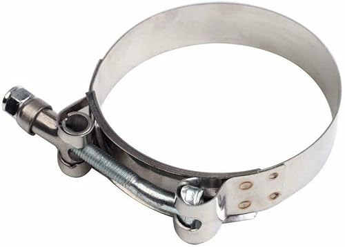 Miniatura 7 de Abrazaderas de acero inoxidable con perno en T, abrazaderas de tubo turbo para manguera de 1.75 pulgadas (10 piezas de 2.008-2.323 in)