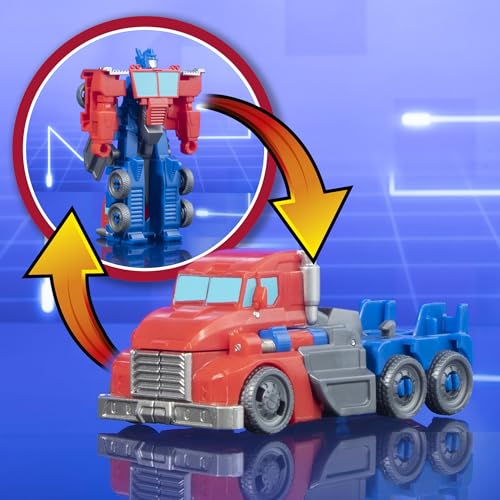 Transformers F6960 1-Step Flip Heroes 3-Pack, 4-Inch Wheeljack, Bumblebee, And Optimus Prime Action Figures thumb #3
