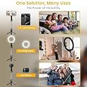 Kratos Upgraded 2026 Extendable Selfie Stick Tripod Stand up to 100 cms Long, 360° Rotation, Compatible with iPhone, Samsung, Vivo, Redmi, Oppo, Gopro and All Smartphones with Bluetooth Remote gallery image