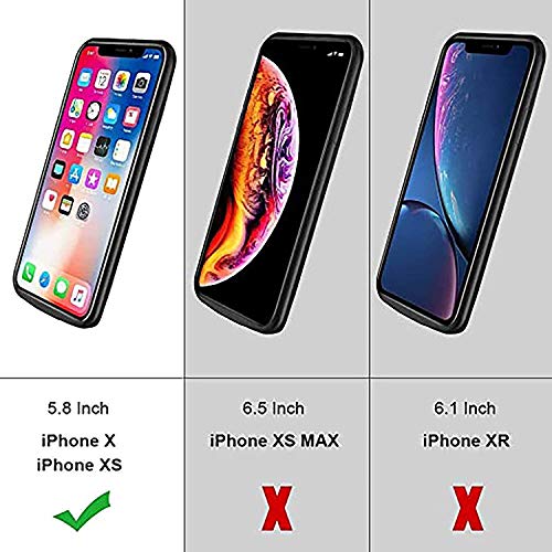 NEWDERY Cover Batteria per iPhone X/XS, 6000mAh