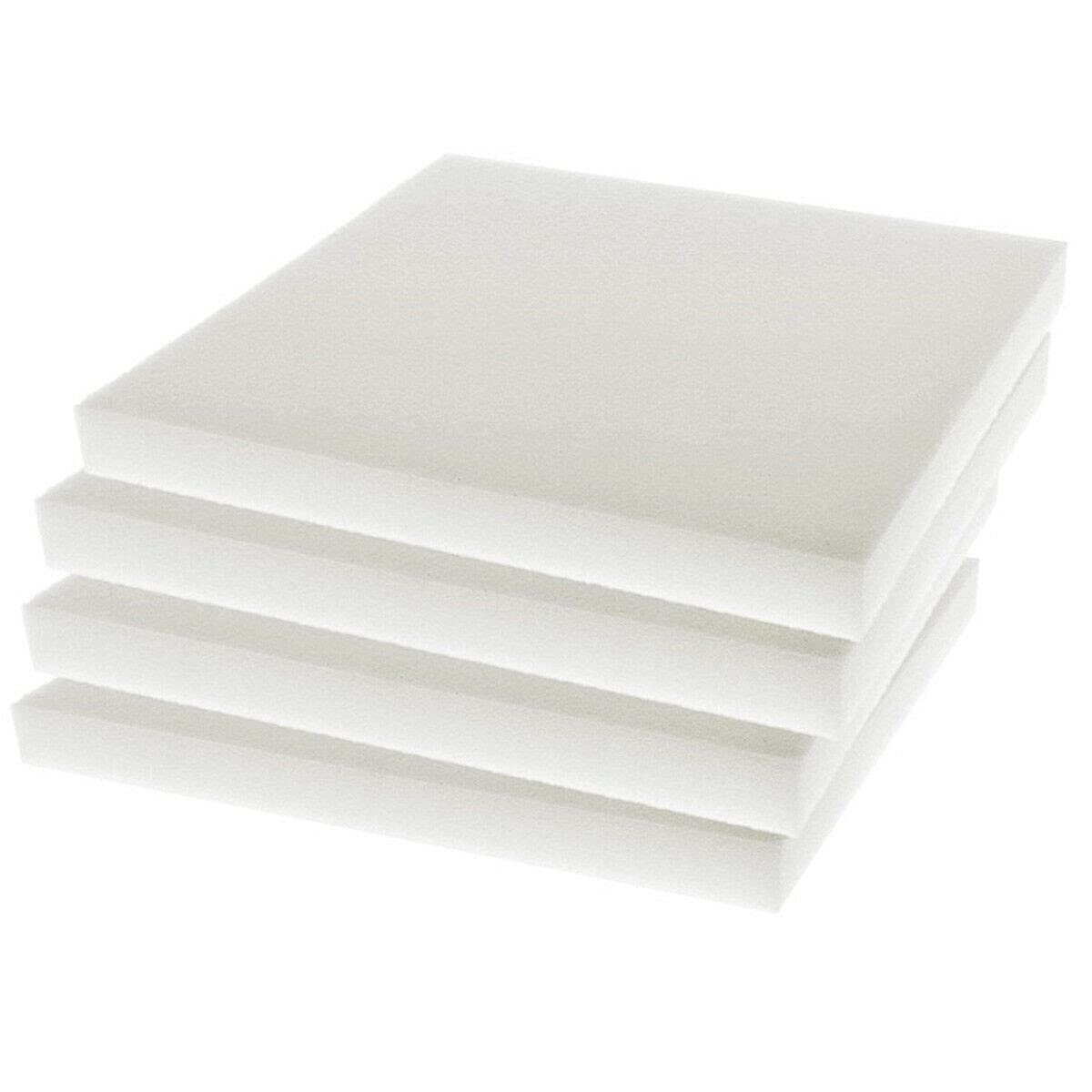 SaRani Imbottitura Per Cuscini In Gommapiuma 30 Kg/mc - Pannello Di Schiuma Morbida 35x35x7 Cm - Per Sedie, Sgabelli, Coprisedie E Cuscini Interni/Esterni