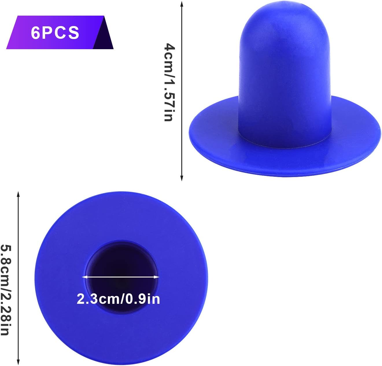 LUTER 6pcs Pool Wall Plugs Replacement, Filter Pump Strainer Hole Plug