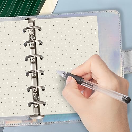 Harphia A7 Dotted Design Planner Refill 6 Holes Notebook Binder Refills, A7 Dot Matrix Planner Inserts for Filofax 100gsm Paper Pocket Size, 4.84 x 3.23