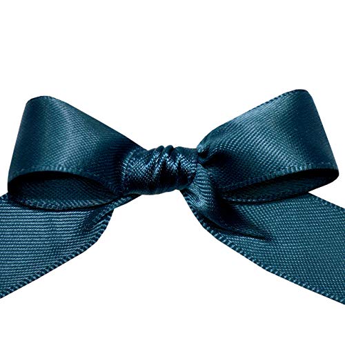 Image of Morex Ribbon 08816 /50-369 Double Face Satin Ribbon, 3 /8 inchx 50 Yd, Military Blue