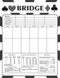 Laminated Bridge Scorecard, with Instructions