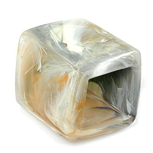 Preisvergleich Produktbild Tuchring, Sechseck grau-beige marmoriert