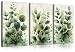 3 Pcs Green Plant Leaves Wall Art Eucalyptus Flower Canvas Wall Decor Pictures Farmhouse Vintage Country Botanical Posters Prints for office Bathroom Bedroom Decoration