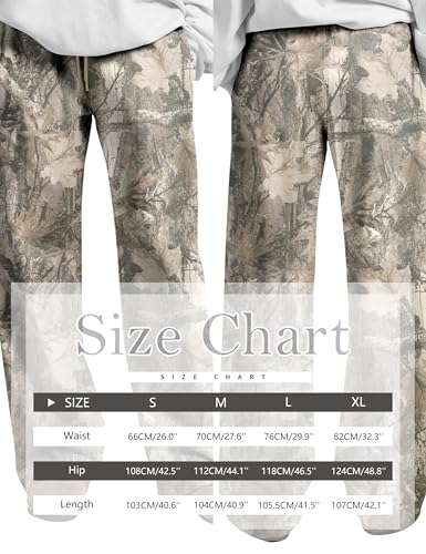 Women Wide Leg Camo Sweatpants Drawstring High Waisted Camouflage Sweat Pants Baggy Fleece Camo Pants with Pockets4