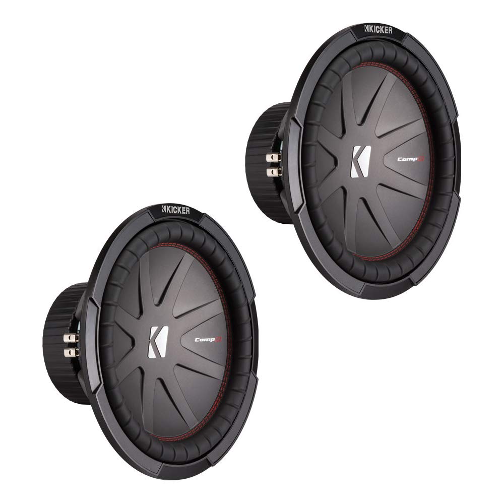 (2) 43CWR124 Comp R Car Audio Subwoofer Dual 4 Ohm 12 Sub CWR12 Pair