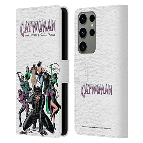 Evita arañazos en Samsung Galaxy S23 Ultra con funda cuero Batman Catwoman libro