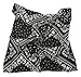 Shanlin Unisex Cotton Square Scarf Bandanas 22â€x22â€ (Paisley-Black)