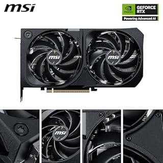 MSI NVIDIA GeForce RTX 5070 12G Shadow 2X OC Carte Graphique - 12 Go GDDR7 (28 GB/s /192 Bits), PCIe 5.0 - Double Ventilateur (2X Ventilateurs TORX 5.0), HDMI 2.1b, DisplayPort 2.1b, SFF Ready