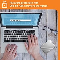 WD My Passport Ultra externe Festplatte 1 TB (mobiler Speicher, Metallgehäuse, herunterladbare Software, automatische Backups, Passwortschutz) Silber - auch kompatibel mit PC, Xbox, PS4 und PS5 – Ansicht 5
