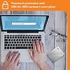 WD 1 TB My Passport Ultra، فضي، محرك أقراص ثابت خارجي محمول، برنامج نسخ احتياطي مع دفاع ضد برامج الفدية، وحماية كلمة المرور، USB-C وUSB 3.1 - WDBC3C0010BSL-WESN