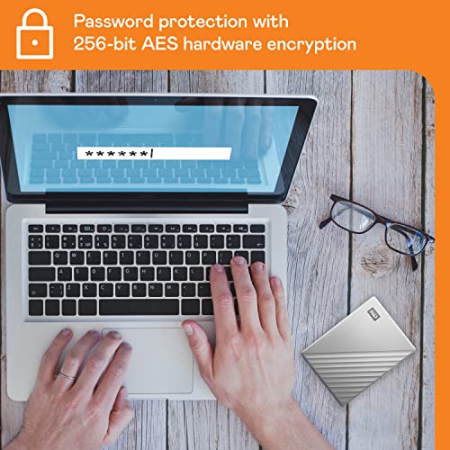 WD 2TB My Passport Ultra Silver, Portable Hard Drive, External HDD, includes backup software with defense against ransomware, and password protection, USB-C and USB 3.1 compatible - WDBC3C0020BSL-WESN by Western Digital - Image 5