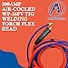 AMERIARC 200Amp Air-cooled WP-26FV Tig Welding Torch Flex Head - Complete Package with 15-ft Power Cable Hose, Gas Lens, Ceramic Cup, Power Cable Connector and Torch Accessories