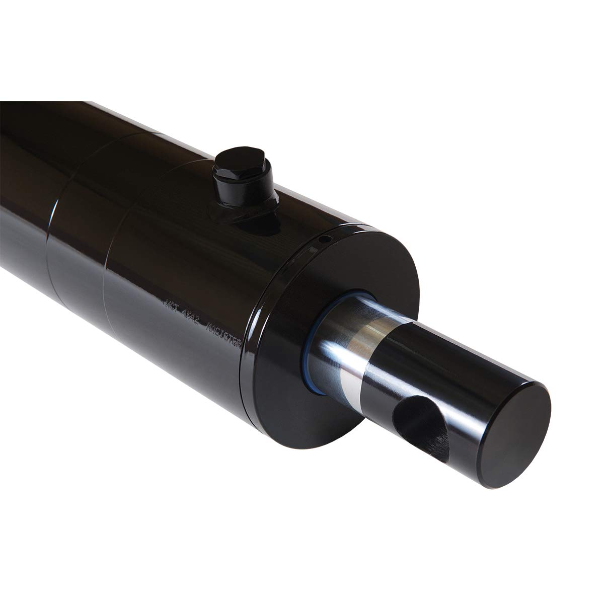 Magister Hydraulic Cylinder 4" Bore x 20" Stroke, Welded Hydraulic Ram with Pin Eye Mount, Double Acting Hydraulic Piston 3500 PSI (WPE 4x20)