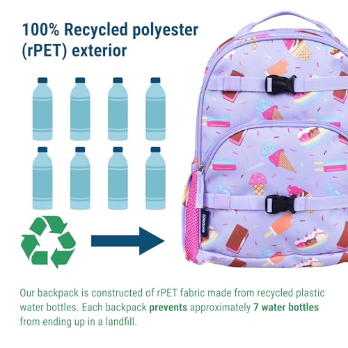 Image of Wildkin Kids Backpack for Boys & Girls, ECO rPET Recycled Lightweight 15 inch Bookbag with Padded Straps - Ideal for Preschool, Kindergarten, School & Travel, Ages 4-6 - Sweet Dreams
