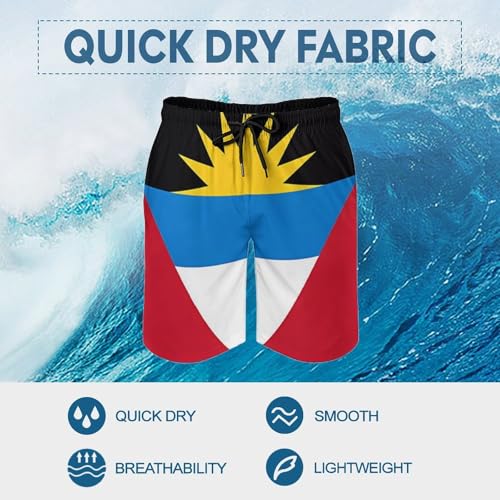 Colorado Flag Vintage Mountain Men's Beach Shorts Quick Dry Swim Trunks with Pockets Summer Boardshorts for Men3