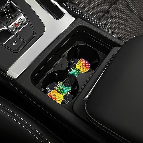 Portavasos para carro 2 unidades diseño piña colorida miniatura 6
