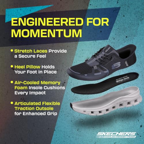 Skechers Men's Glide-Step Pro Hands Free Slip-in Sneaker,Black,7 Wide by Skechers - Used condition - Image 5