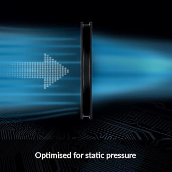 ARCTIC P12 Slim PWM PST - PC Fan, 120mm Case Fan with PWM Sharing Technology (PST), Pressure-optimised, Quiet Motor, Computer, Extra Slim, 3002100 RPM - Black
