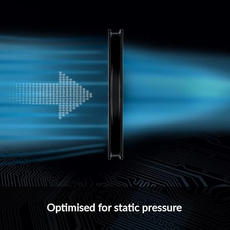 ARCTIC P12 Slim PWM PST - PC Fan, 120mm Case Fan with PWM Sharing Technology (PST), Pressure-optimised, Quiet Motor, Computer, Extra Slim, 3002100 RPM - Black