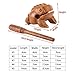 Wood Frog Guiro Rasp, Traditional Thailand Craft Wooden Musical Instrument, Hand-Carved Percussion Tone Block with Mallet, 6 Inch