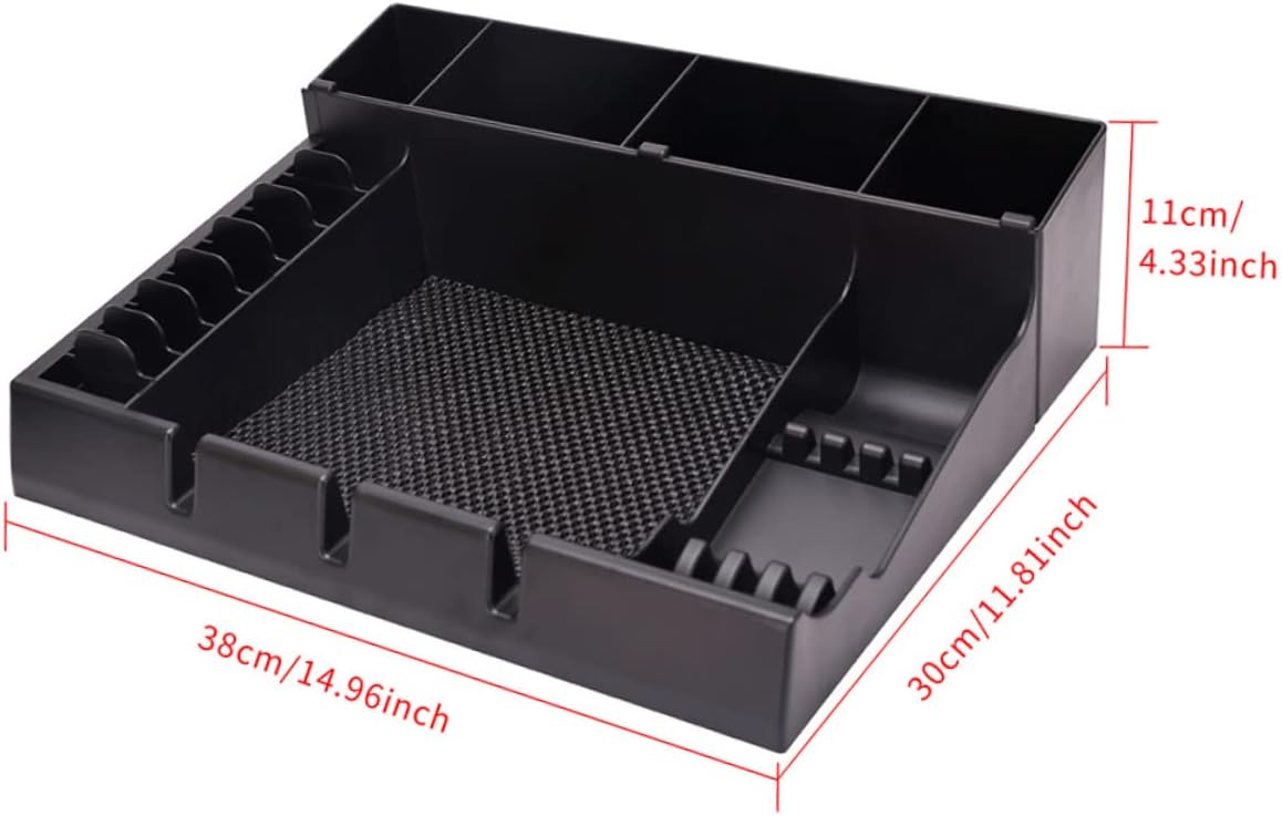 Barber Clipper Tray Organizer 15X12X4.33In Salon Storage Box with Multiple Slots for Clippers Guards Combs Haircut Tools Keeper Portable Hair Clippers Holder