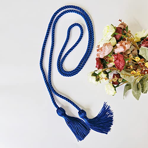 2 Pieces Graduation Tassel Honor Cord Polyester Yarn Tassel Honor Cord For Graduation Students (Blue) #TOP2