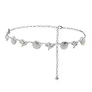 Metal Concho Chain Belt for Women,Trend Vintage Western Cowgirl Adjustable Belts,Beach Vacation Boho Waist Chain