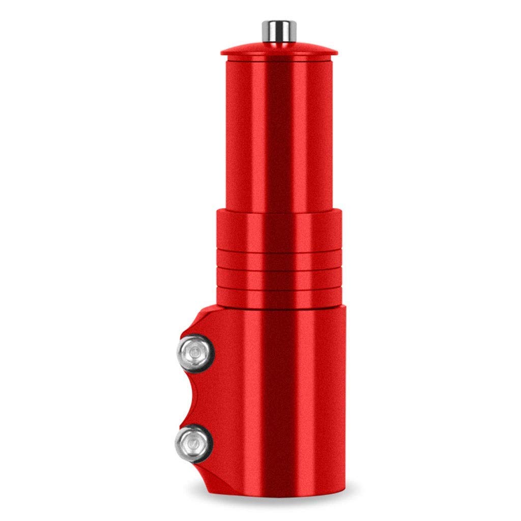 Przedłużacz widelca rowerowego 70 mm/100 mm, stop aluminium MTB rower kierownica pionowa adapter głowicy 28,6 mm (uniwersalny kaliber) - czerwony (rozmiar: 70 mm)