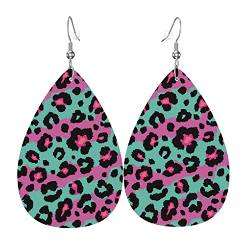 Boucles d'oreilles en cuir en forme de larme idéales pour vos tenues de bureau