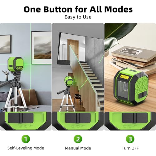 image for Laser Level with Tripod, HUEPAR 100Ft Self Leveling Laser Level Rechar
