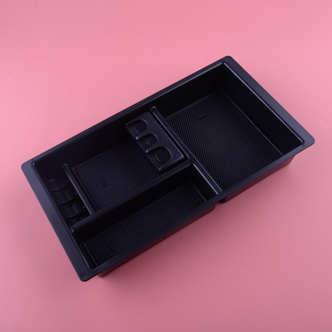 beler Black Center Console Organizer Tray Glove Box Compatible for Ford F250 F350 Super Duty 2011-2016