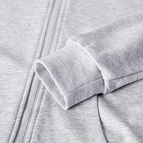 Image of Spring&Gege Boys Zip up Hoodie Soft Solid Classic Full Zip Hooded Sweatshirts for Kids (3-14 Years)