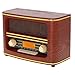 Produktbild Nostalgie Kompaktanlage | Retro Radio Holz mit Bluetooth 5.0 | USB Wiedergabe | Kopfhörereingang | AUX-IN | Musikanlage Retro Style | Stereoanlage | Küchenradio | Nostalgie Radio | Vintage Radio