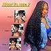 100 Percent Human Boho Braiding Hair Deep Wave Curly 12A Bulk Bundles Human Hair 105g Wet and Wavy for Boho Braids Human Hair Extensions for Braiding Human Supplies No Weft 2 Bundles