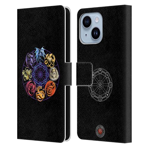 Étui en cuir Anne Stokes Dragons des Sabbats pour iPhone 14 Plus