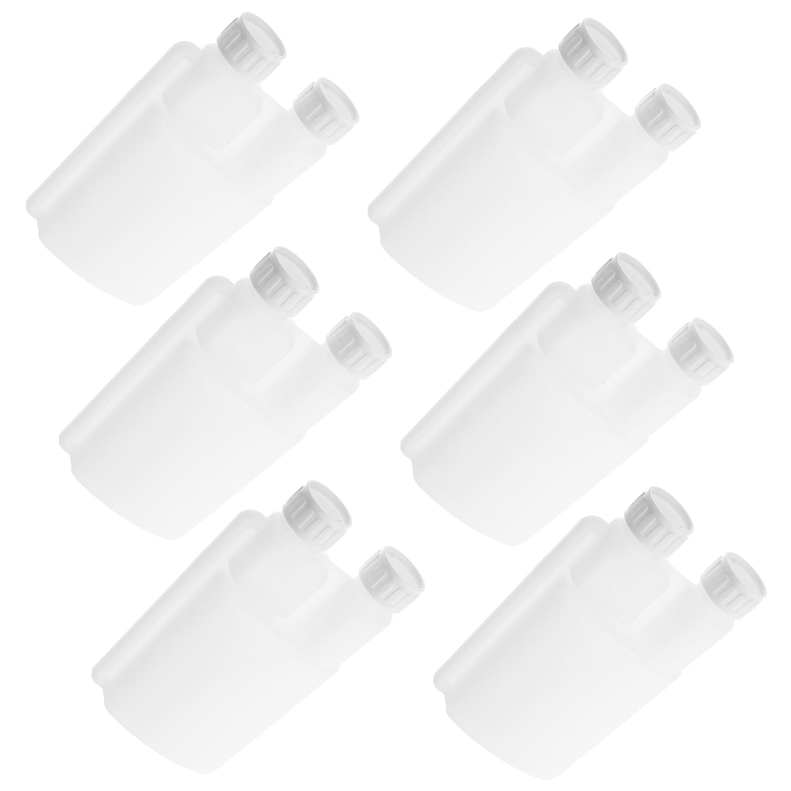 Dispensador de plástico reutilizable con tapa hermética y formato de 6 frascos